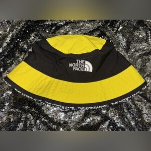 The North Face Yellow and Black Bucket Hat